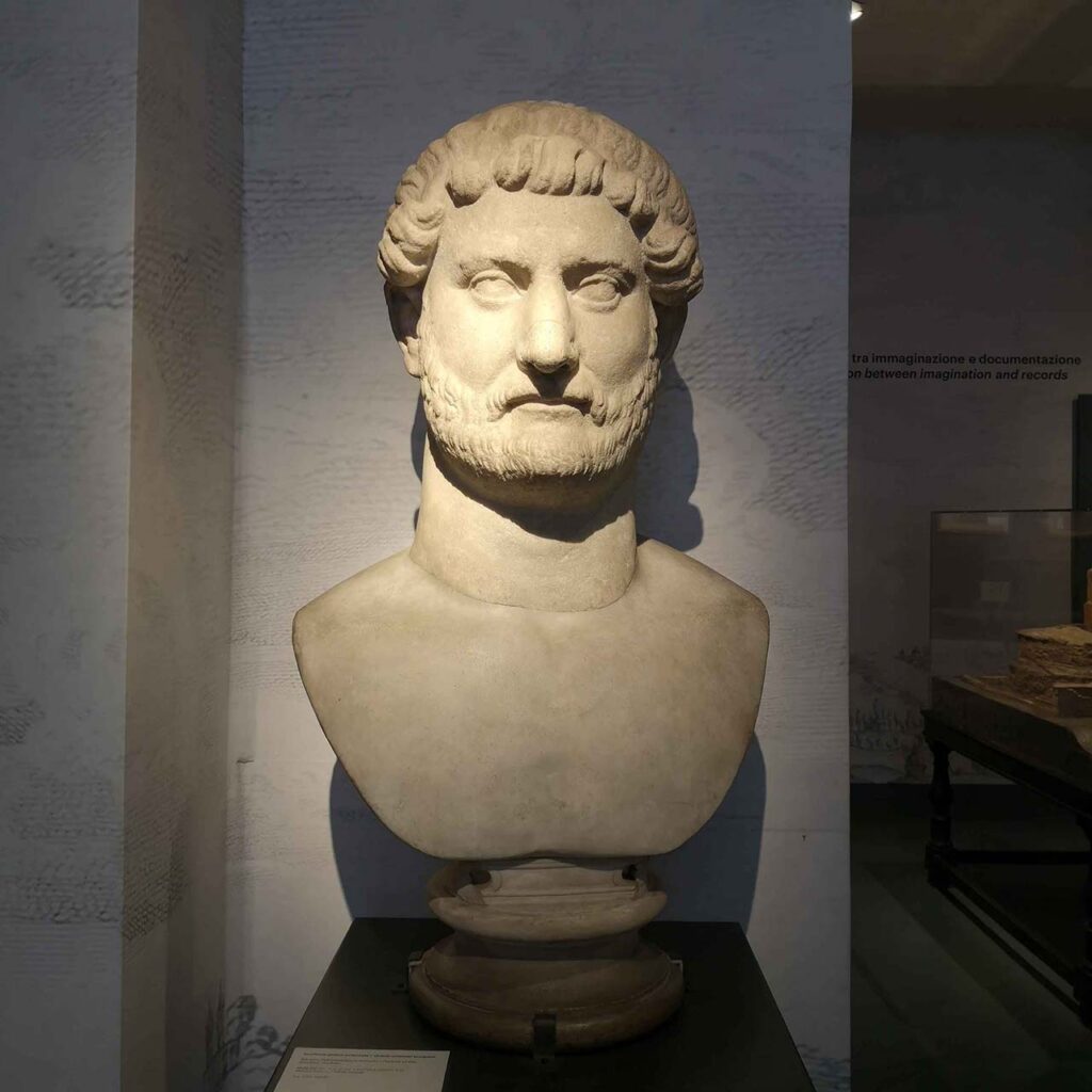 busto imperatore adriano castel sant angelo roma